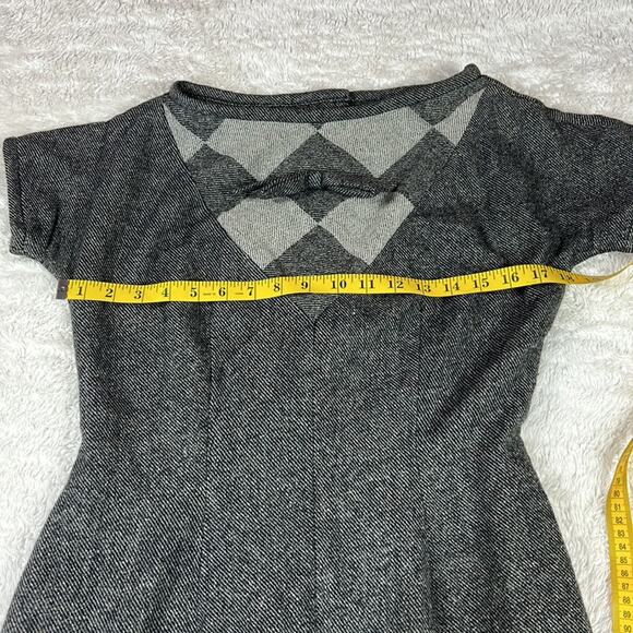 Vintage 50s 60s Kahn of Minneapolis grey sheath dress, size 15 - Picture 6 of 10